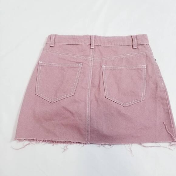 Forever 21 Pink Denim Skirts - Picture 2 of 8